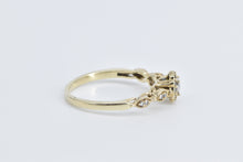 Load image into Gallery viewer, 10K 0.28 Ctw Diamond Halo Promise Engagement Ring Yellow Gold