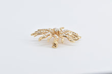 Load image into Gallery viewer, 14K Victorian Seed Pearl Diamond Sun Flower Pendant/Pin Yellow Gold