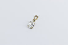 Load image into Gallery viewer, Sterling Silver Oval Vintage Classic CZ Statement Classic Pendant