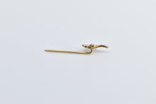 Load image into Gallery viewer, 14K Seed Pearl Fleur De Lis Ornate Statement Stick Pin Yellow Gold