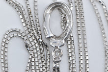 Load image into Gallery viewer, 14K Citrine Blue Topaz Diamond Bolo Loop Lavalier Necklace 40&quot; White Gold