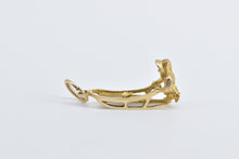 Load image into Gallery viewer, 10K 3D Dog Nugget Sled Alaska Inuit Arctic Travel Charm/Pendant Yellow Gold