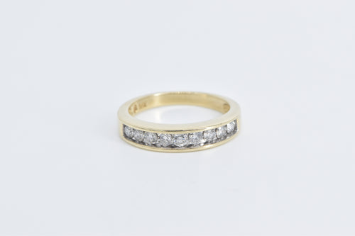 14K 0.60 Ctw Diamond Classic Wedding Band Ring Yellow Gold