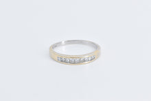 Load image into Gallery viewer, 14K 1.00 Ctw Princess Diamond Wedding Band Ring White Gold