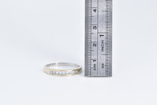 Load image into Gallery viewer, 14K 1.00 Ctw Princess Diamond Wedding Band Ring White Gold