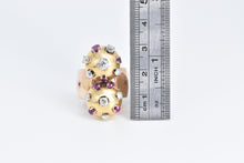 Load image into Gallery viewer, 14K 2.35 Ctw Diamond Ruby Sputnik Artisanal Ring Yellow Gold