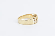 Load image into Gallery viewer, 14K 1.00 Ctw Diamond Striped Fashion Band Ring Yellow Gold