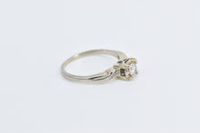 Load image into Gallery viewer, 14K 1940&#39;s 0.42 Ctw Diamond Classic Engagement Ring Yellow Gold