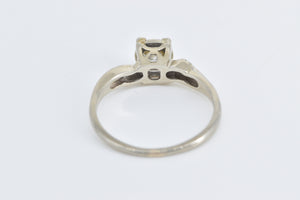 14K 1940's 0.42 Ctw Diamond Classic Engagement Ring Yellow Gold