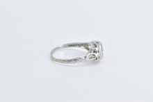 Load image into Gallery viewer, 18K 0.20 Ctw Filigree Art Deco Promise Engagement Ring White Gold