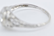 Load image into Gallery viewer, 18K 0.20 Ctw Filigree Art Deco Promise Engagement Ring White Gold