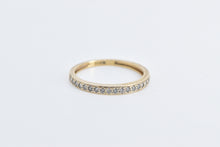 Load image into Gallery viewer, 14K Classic Diamond Stacking Wedding Band Ring Yellow Gold