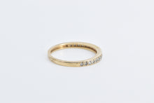 Load image into Gallery viewer, 14K Classic Diamond Stacking Wedding Band Ring Yellow Gold