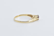 Load image into Gallery viewer, 14K Round Ruby Ornate Art Deco Filigree Ring Yellow Gold