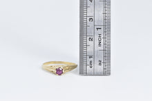 Load image into Gallery viewer, 14K Round Ruby Ornate Art Deco Filigree Ring Yellow Gold