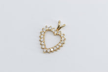 Load image into Gallery viewer, 14K 0.60 Ctw Diamond Love Classic Heart Symbol Pendant Yellow Gold
