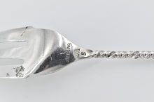 Load image into Gallery viewer, Sterling Silver Whiting Twist Handle Floral Engraved Fork