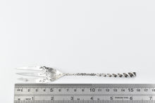 Load image into Gallery viewer, Sterling Silver Whiting Twist Handle Floral Engraved Fork