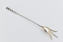 Load image into Gallery viewer, Sterling Silver Whiting Sterling Twist Handle Cold Meat Fork