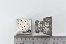 Load image into Gallery viewer, Sterling Silver JE Caldwell George Washington Reprod. Salt &amp; Pepper Shakers