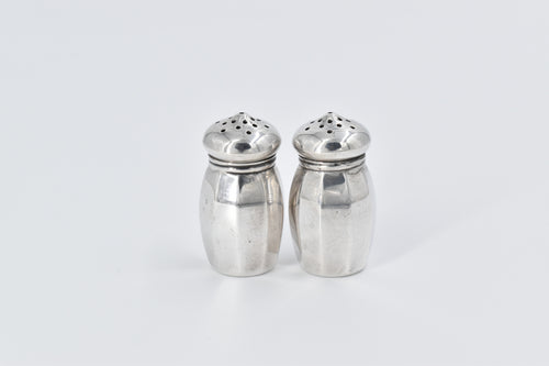 Sterling Silver GH French & Co Classic Small Salt & Pepper Shakers
