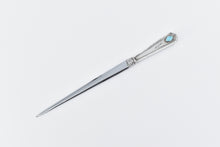 Load image into Gallery viewer, Sterling Silver Webster Co Vintage Enamel Virgin Mary Letter Opener