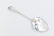 Load image into Gallery viewer, 830 Silver Antique Chased Butter Spade Ornate Monogram