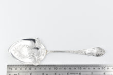 Load image into Gallery viewer, 830 Silver Antique Chased Butter Spade Ornate Monogram