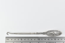 Load image into Gallery viewer, Sterling Silver Webster Antique Ornate Button Hook
