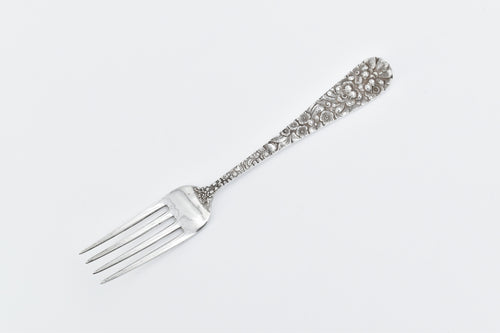 Sterling Silver Stieff Rose Repousse Dinner Fork