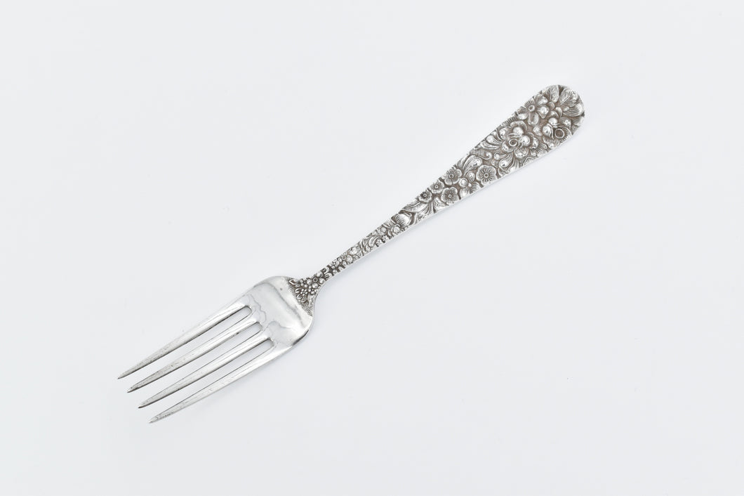 Sterling Silver Stieff Rose Repousse Dinner Fork