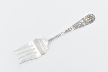 Load image into Gallery viewer, Sterling Silver Stieff Rose Repousse Serving Fork