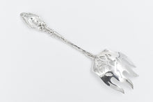 Load image into Gallery viewer, Sterling Silver Antique Art Nouveau Lily Serving Fork