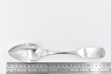 Load image into Gallery viewer, Coin Silver F Lownes Fiddle Pattern Monogram Serving Spoon