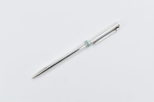 Sterling Silver Tiffany T-Clip Retractable Ballpoint Pen