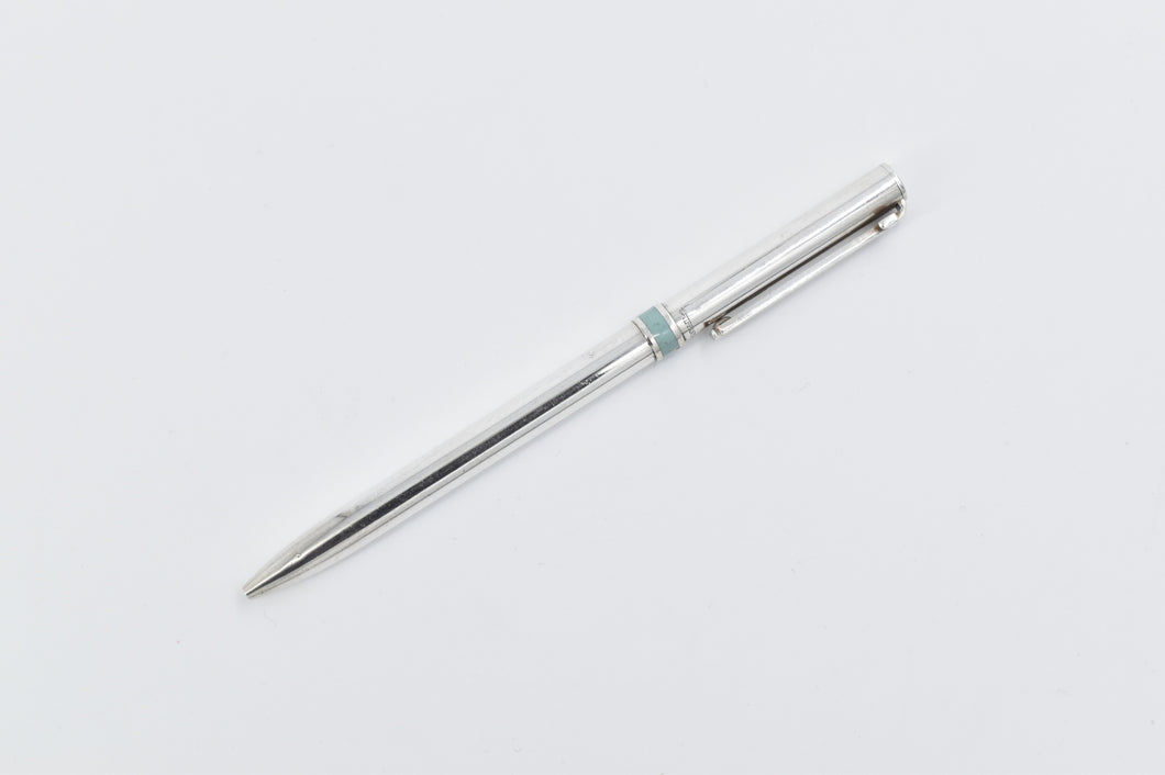 Sterling Silver Tiffany T-Clip Retractable Ballpoint Pen