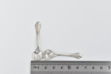 Load image into Gallery viewer, Sterling Silver Ornate Scallops Shell Salt Cellar Sugar Spoon 4 pcs