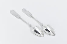 Load image into Gallery viewer, Silver Plated Salisbury &amp; Co Monogram Scallop Shell Spoon 2 pcs