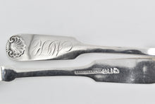 Load image into Gallery viewer, Silver Plated Salisbury &amp; Co Monogram Scallop Shell Spoon 2 pcs