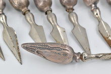 Load image into Gallery viewer, Sterling Silver Webster Corn Cob Holder Set 4 Sets 8 pcs