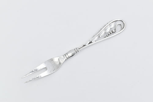 Sterling Silver Georg Jensen Blossom Pickle Fork