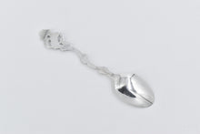 Load image into Gallery viewer, Sterling Silver TH Marthinsen Ornate Floral Demitasse Spoon