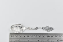 Load image into Gallery viewer, Sterling Silver TH Marthinsen Ornate Floral Demitasse Spoon