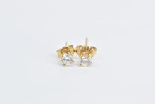 Load image into Gallery viewer, 14K 0.40 Ctw Diamond Solitaire Classic Stud Earrings Yellow Gold
