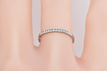 Load image into Gallery viewer, Platinum Art Deco Diamond Classic Wedding Band Ring