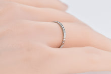 Load image into Gallery viewer, Platinum Art Deco Diamond Classic Wedding Band Ring