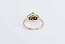 Load image into Gallery viewer, 10K Victorian Opal Diamond Ornate Statement Ring Yellow Gold