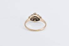 Load image into Gallery viewer, 10K Victorian Opal Diamond Ornate Statement Ring Yellow Gold