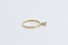 Load image into Gallery viewer, 10K 0.16 Ct Diamond Solitaire Promise Engagement Ring Yellow Gold
