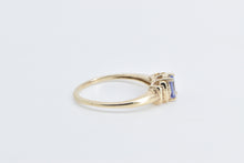 Load image into Gallery viewer, 10K Oval Tanzanite Diamond Classic Statement Ring Yellow Gold